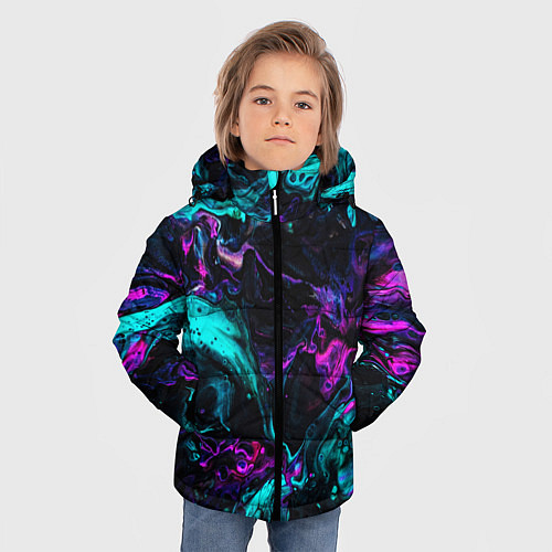 Зимняя куртка для мальчика ABSTRACT / 3D-Черный – фото 3