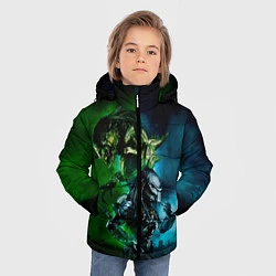 Куртка зимняя для мальчика PREDATOR, цвет: 3D-светло-серый — фото 2