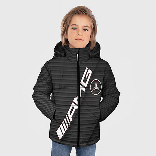 Зимняя куртка для мальчика Mercedes / 3D-Черный – фото 3