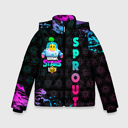 Куртка зимняя для мальчика BRAWL STARS SPROUT 25, цвет: 3D-черный