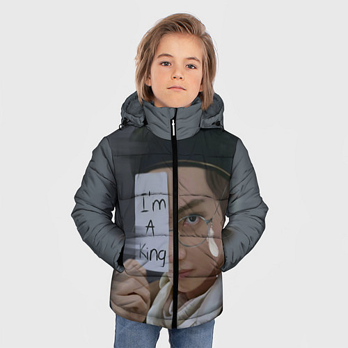 Зимняя куртка для мальчика BTS / 3D-Черный – фото 3