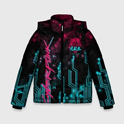 Куртка зимняя для мальчика CYBERPUNK, цвет: 3D-черный