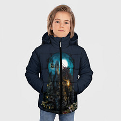 Куртка зимняя для мальчика Bloodborne, цвет: 3D-черный — фото 2