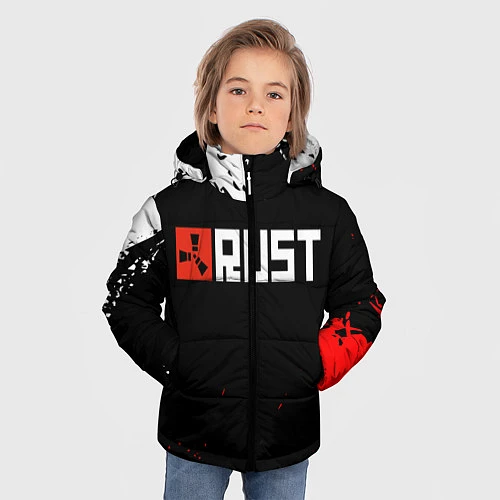 Зимняя куртка для мальчика RUST / 3D-Черный – фото 3