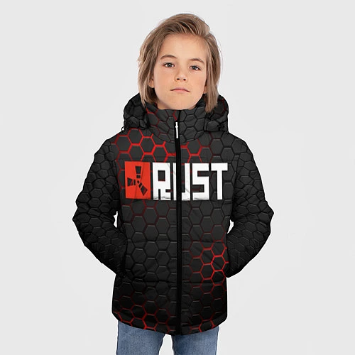 Зимняя куртка для мальчика RUST / 3D-Черный – фото 3