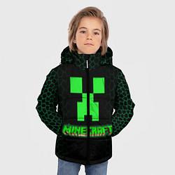 Куртка зимняя для мальчика Minecraft, цвет: 3D-светло-серый — фото 2