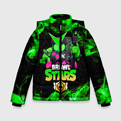 Куртка зимняя для мальчика Brawl Stars Virus 8-Bit, цвет: 3D-светло-серый