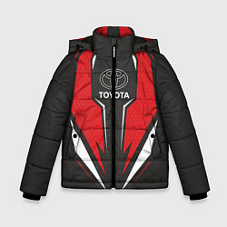 Куртка зимняя для мальчика Toyota Driver team Red, цвет: 3D-черный
