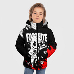 Куртка зимняя для мальчика FORTNITE x MARSHMELLO, цвет: 3D-красный — фото 2