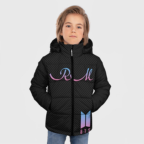 Зимняя куртка для мальчика BTS RM / 3D-Черный – фото 3