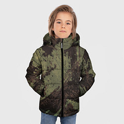 Куртка зимняя для мальчика КАМУФЛЯЖ BROWN, цвет: 3D-черный — фото 2