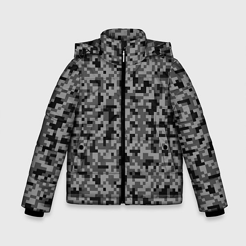 Зимняя куртка для мальчика КАМУФЛЯЖ GRAY / 3D-Светло-серый – фото 1