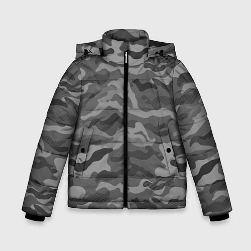 Зимняя куртка для мальчика КАМУФЛЯЖ GREY / 3D-Светло-серый – фото 1