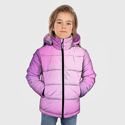 Куртка зимняя для мальчика Нежный фиолет, цвет: 3D-черный — фото 2