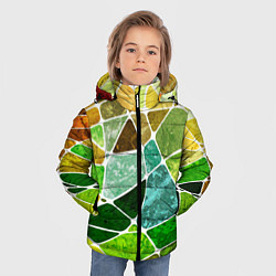 Куртка зимняя для мальчика Мозаика, цвет: 3D-черный — фото 2
