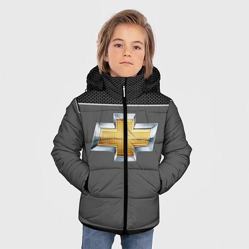 Зимняя куртка для мальчика CHEVROLET / 3D-Черный – фото 3