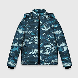 Зимняя куртка для мальчика Пиксельный камуфляж полиции