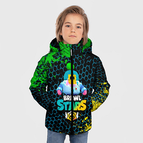 Зимняя куртка для мальчика Sprout Brawl Stars / 3D-Черный – фото 3