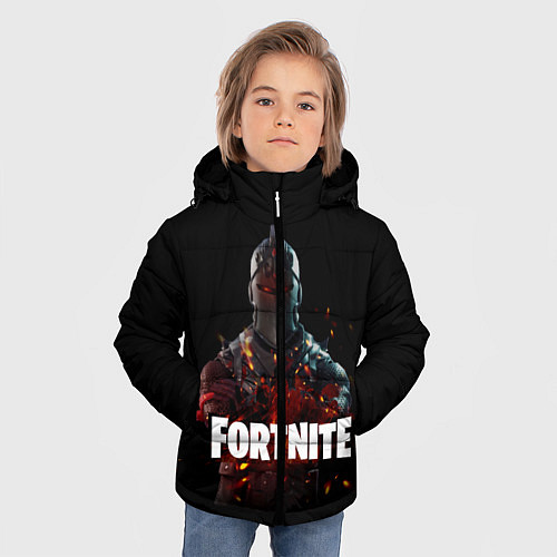 Зимняя куртка для мальчика Fortnite Black Knight / 3D-Черный – фото 3