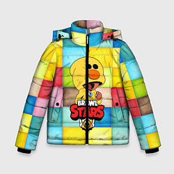 Куртка зимняя для мальчика Brawl Stars:Leon Sally, цвет: 3D-черный