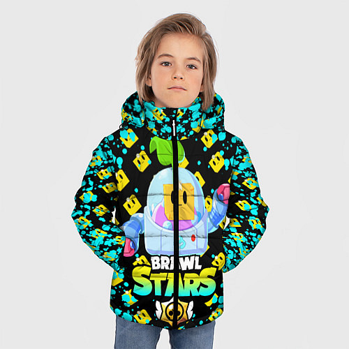 Зимняя куртка для мальчика Brawl Stars SPROUT / 3D-Черный – фото 3
