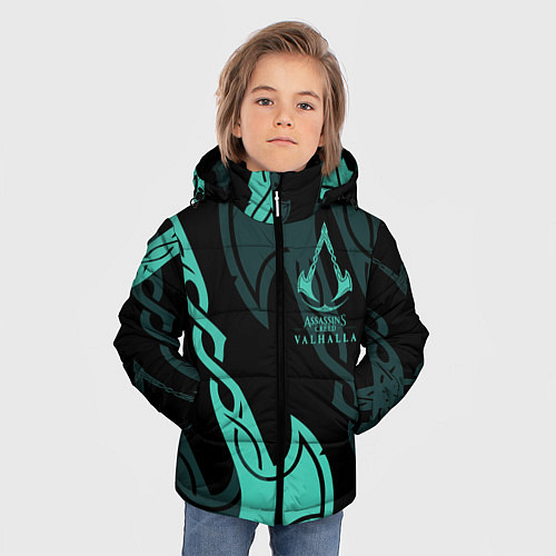 Зимняя куртка для мальчика ASSASSINS CREED VALHALLA / 3D-Черный – фото 3
