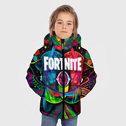 Куртка зимняя для мальчика TRAVIS SCOTT X FORTNITE, цвет: 3D-черный — фото 2
