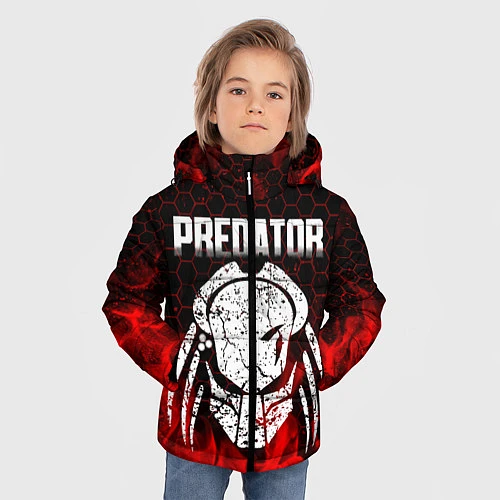 Зимняя куртка для мальчика PREDATOR / 3D-Черный – фото 3