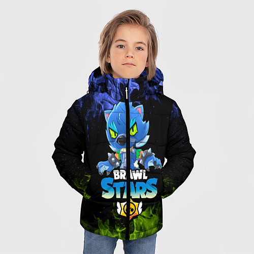 Зимняя куртка для мальчика Leon Wolf / 3D-Черный – фото 3