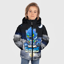 Куртка зимняя для мальчика Leon Wolf, цвет: 3D-черный — фото 2