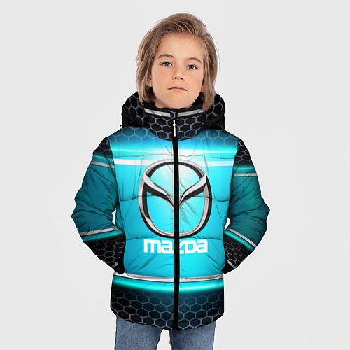 Зимняя куртка для мальчика MAZDA / 3D-Черный – фото 3