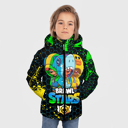 Зимняя куртка для мальчика BRAWL STARS LEON SKINS / 3D-Черный – фото 3