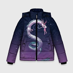 Куртка зимняя для мальчика Унесённые призраками, цвет: 3D-черный