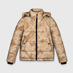 Куртка зимняя для мальчика Паркет, цвет: 3D-черный