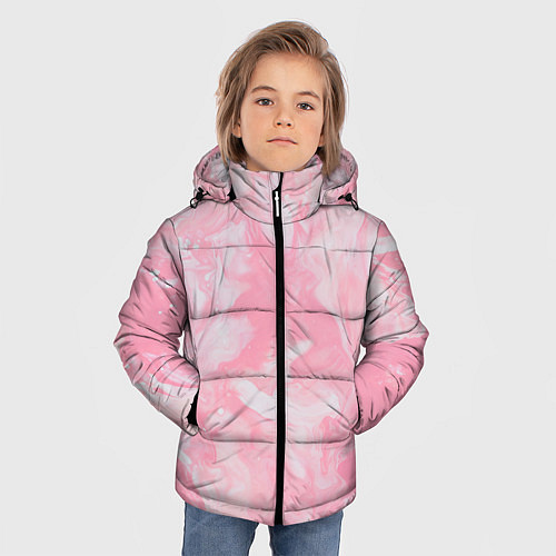 Зимняя куртка для мальчика Розовая Богемия / 3D-Черный – фото 3