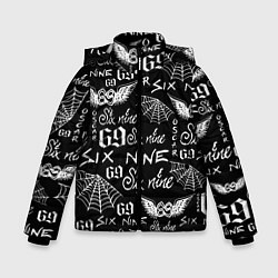 Куртка зимняя для мальчика 6IX9INE ТАТУИРОВКИ, цвет: 3D-светло-серый