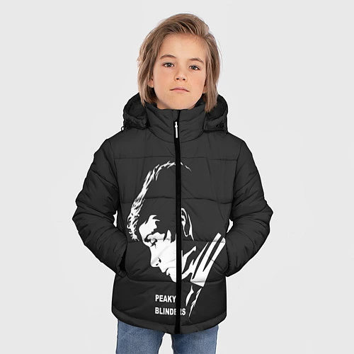 Зимняя куртка для мальчика Острые Козырьки / 3D-Черный – фото 3
