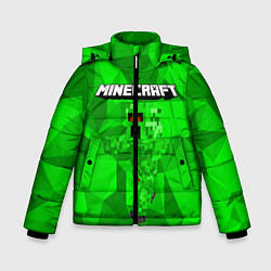 Куртка зимняя для мальчика Minecraft, цвет: 3D-черный