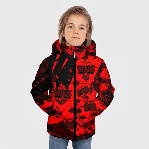 Зимняя куртка для мальчика BRAWL STARS / 3D-Черный – фото 3