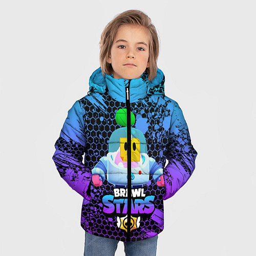 Зимняя куртка для мальчика Brawl Stars SPROUT / 3D-Черный – фото 3