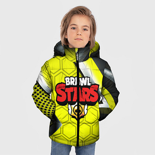 Зимняя куртка для мальчика Фан мерч Brawl Stars / 3D-Черный – фото 3