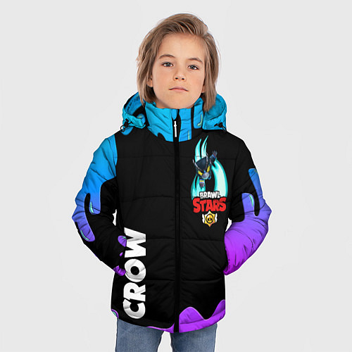 Зимняя куртка для мальчика BRAWL STARS MECHA CROW / 3D-Черный – фото 3