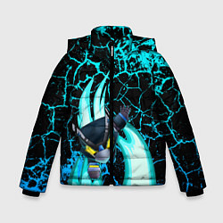 Куртка зимняя для мальчика Brawl stars mecha crow, цвет: 3D-черный