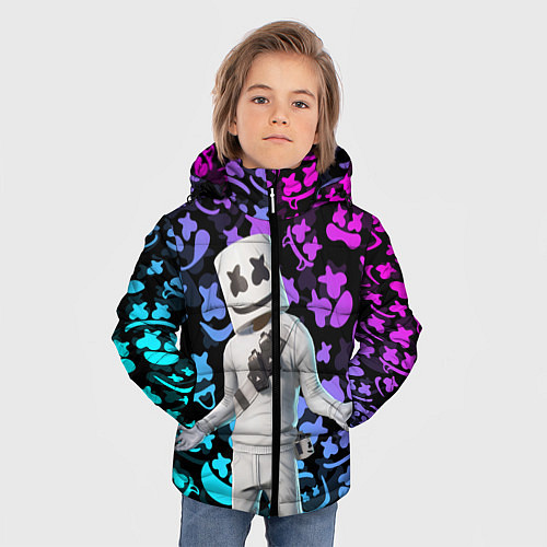 Зимняя куртка для мальчика FORTNITE x MARSHMELLO / 3D-Черный – фото 3