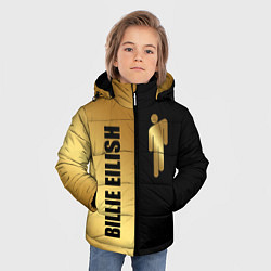 Куртка зимняя для мальчика Billie Eilish Gold, цвет: 3D-черный — фото 2