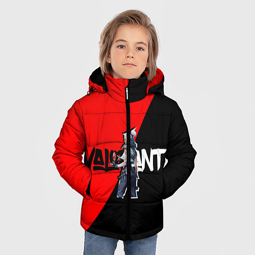 Зимняя куртка для мальчика Valorant Jett / 3D-Черный – фото 3