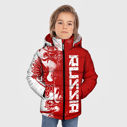 Зимняя куртка для мальчика Russia / 3D-Черный – фото 3
