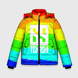 Куртка зимняя для мальчика Такеши, цвет: 3D-светло-серый