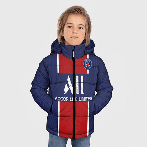 Зимняя куртка для мальчика PSG home 20-21 / 3D-Черный – фото 3