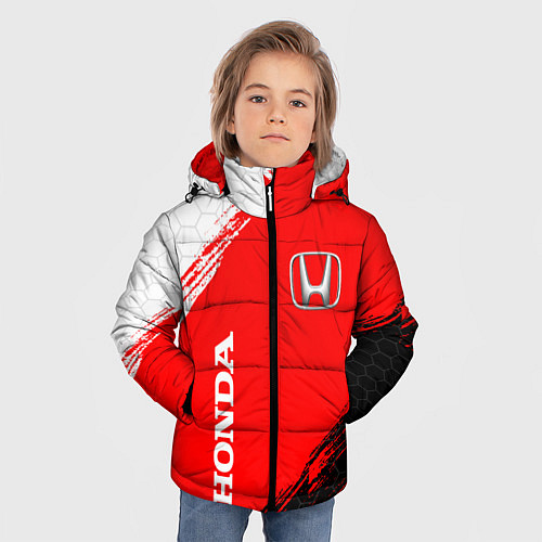 Зимняя куртка для мальчика HONDA / 3D-Черный – фото 3